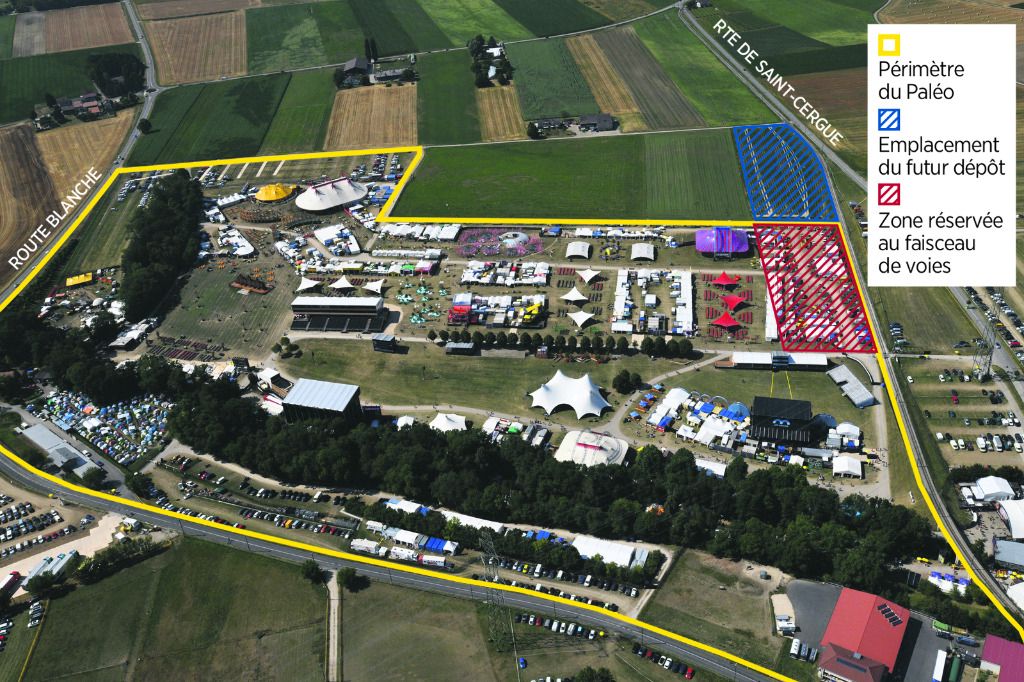 Un chantier retardé repousse la mue du Paléo Festival