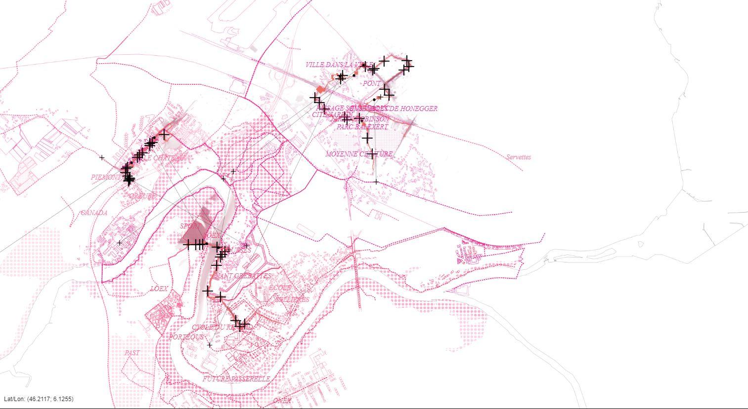 La carte créée par les chercheurs dessine des contours plus vivants de la commune