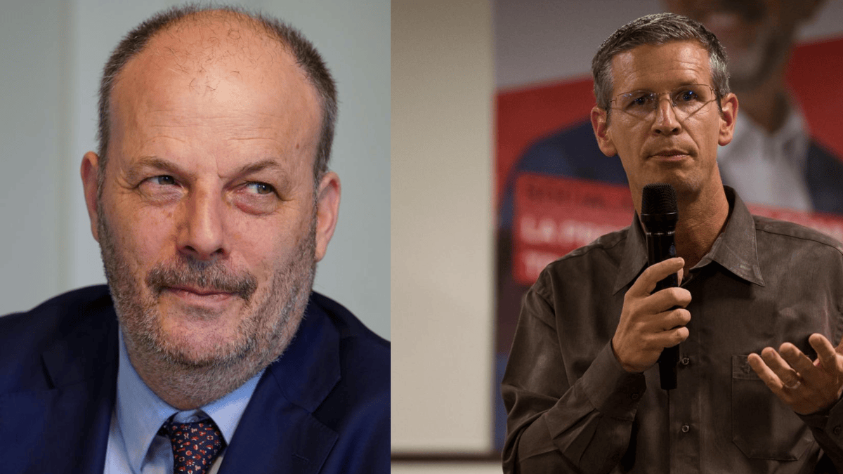 Le PLR Bertrand Reich (à gauche) et le socialiste Frédéric Renevey (à droite)