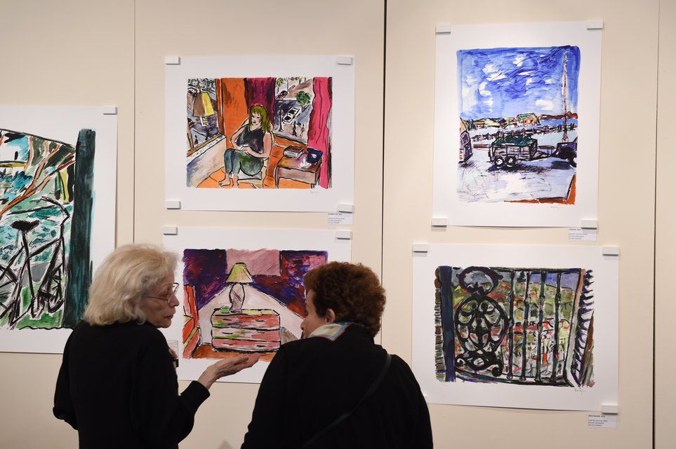 La manifestation, intitulée «Drawn Blank Series», se tient à New-York. (10 mai 2014)