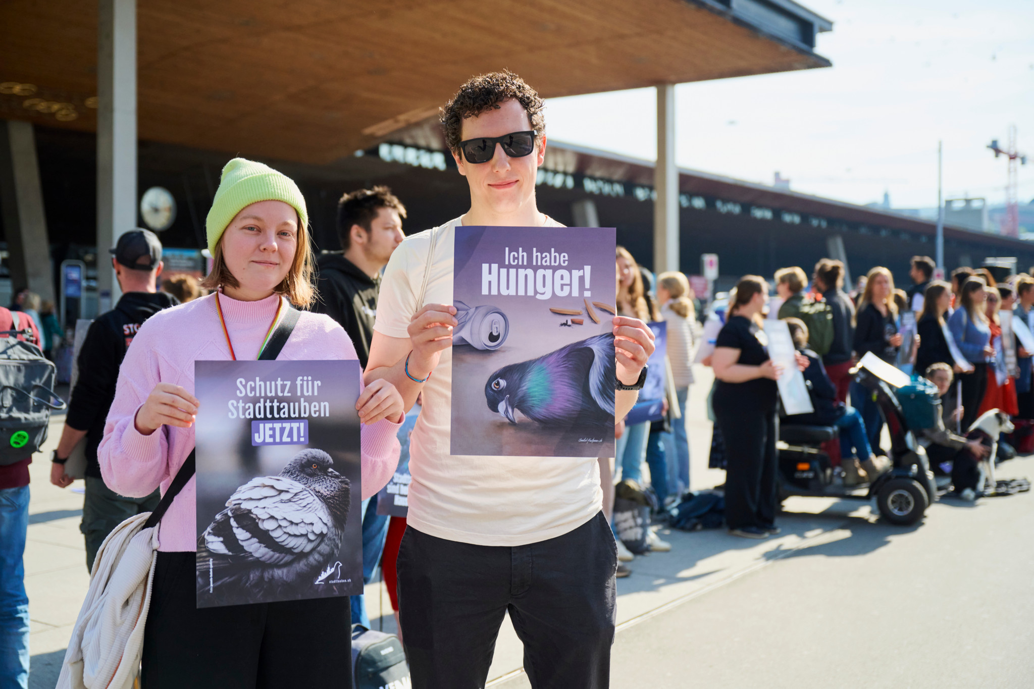 Demo in Zürich: «Du sollst nicht töten»: Tierschützer fordern Ende der Keulung von Tauben
