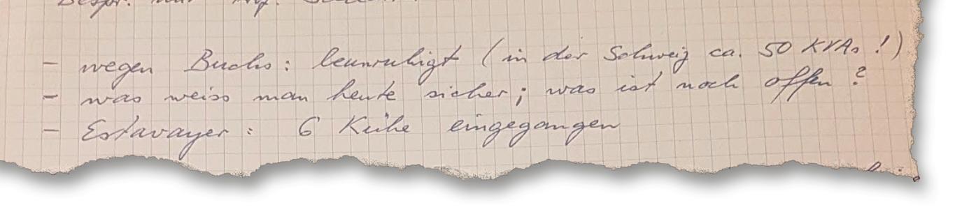 Ausriss aus den Akten im Bundesarchiv.