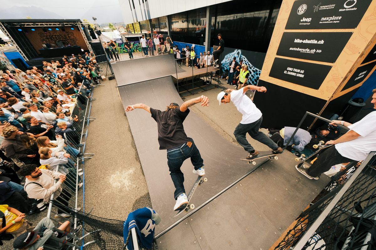 Freestyle Roots in Thun: Spektakel auf der Rampe und am Himmel