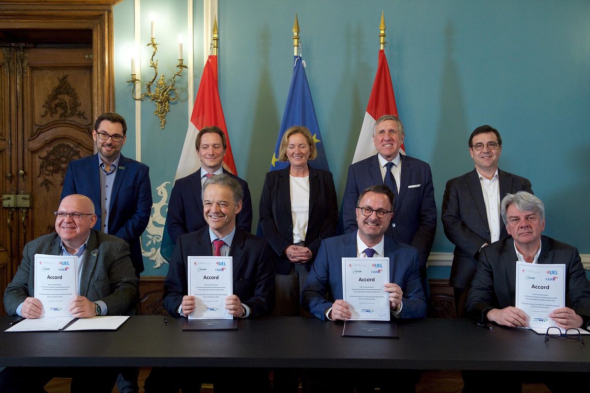 L'accordo tripartito, senza OGBL, è stato firmato il 31 marzo. L'accordo tripartito, senza OGBL, è stato firmato il 31 marzo.