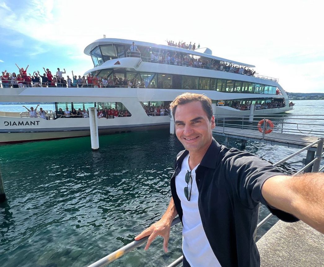 Roger Federer a mené ses fans en bateau