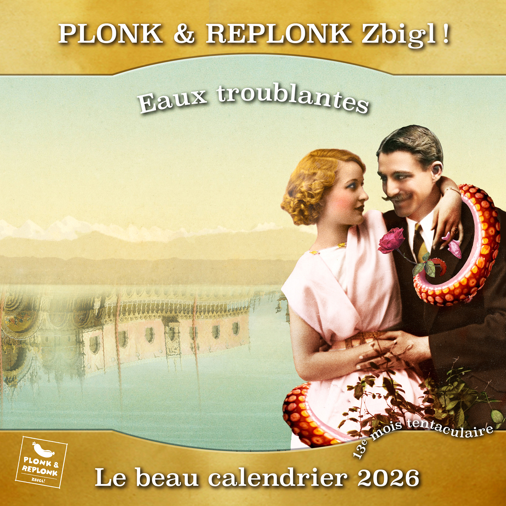 Calendrier Mural 2026 Bob L’Éponge - 30x60 Cm Mensuel Multilingue (français Inclus) - Papier épais 140g