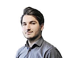 GenÂ?ve, le 09 Novembre 2018. Portraits des journalistes de la Tribune de GenÂ?ve. Sur la photo: ThÅ½o Allegrezza.
Â© Maurane Di Matteo.