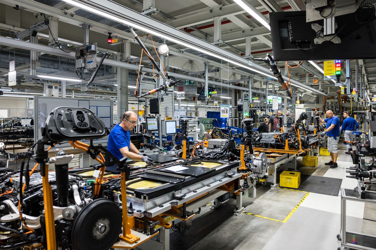 Une usine de Volkswagen.
