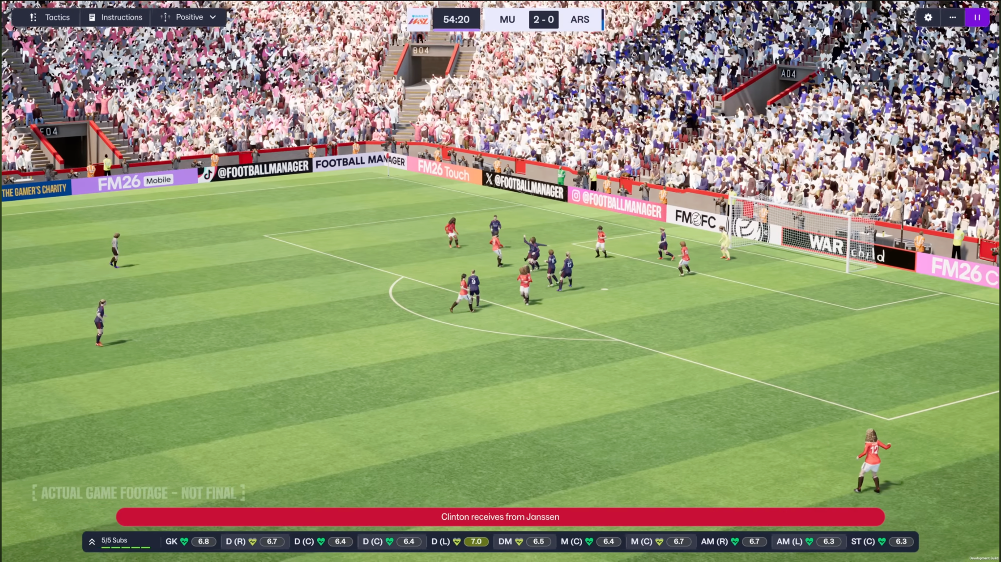 Sortie prévue le 4 novembre: Coup d’envoi pour les équipes féminines dans le jeu vidéo Football Manager