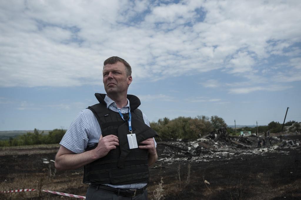 Alexander Hug im Einsatz in der Ostukraine: Im Juli 2014 wurde über dem Konfliktgebiet ein ziviles Flugzeug abgeschossen, 298 Menschen starben. 