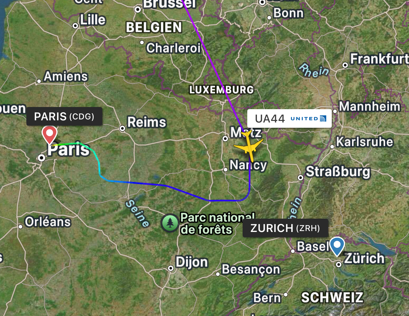 Aéroport de Zurich: Deux vols de United Airlines à destination de Zurich déroutés