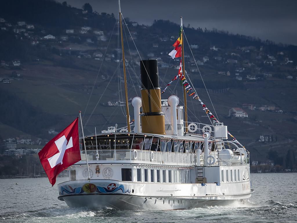 Le bateau à vapeur «Le Rhône» de la CGN venait de subir une rénovation complète. Il a recommencé à naviguer cette année.