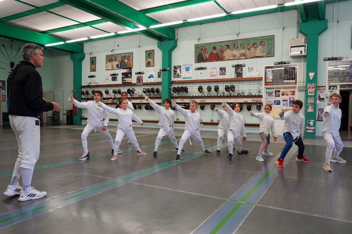 Journée portes ouvertes à la Société d’escrime de Genève au centre sportif du Bout-du-Monde.
