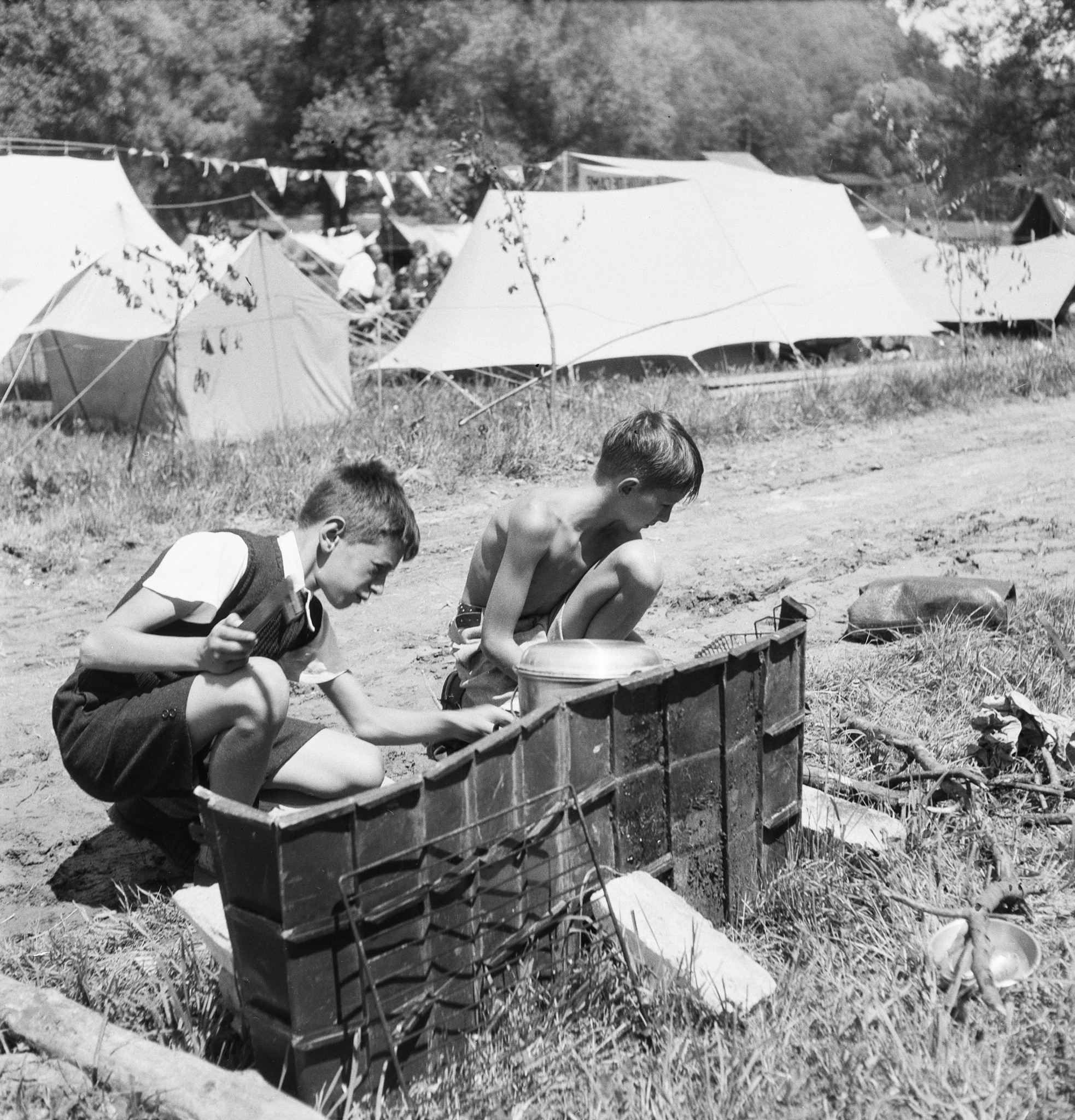 Eichholz Bern: Wie Camping im Sommer 1945 aussah