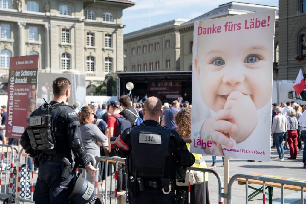 Forte présence policière à la «Marche pour la vie»