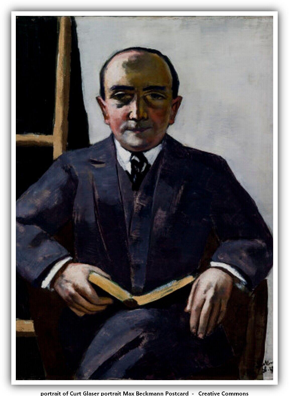 Le portrait de Glaser par Max Beckmann, peint en 1929. L’homme le montrait volontiers sur ses photographies.