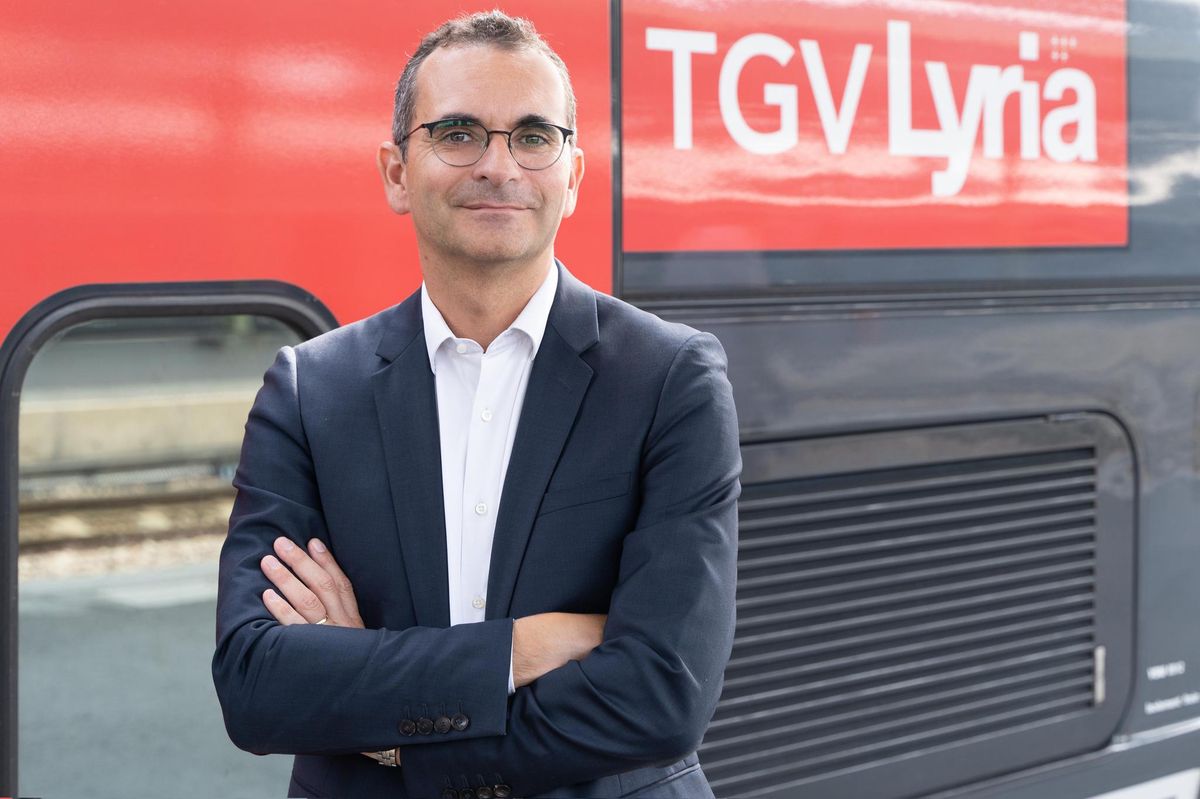 Fabien Soulet, directeur général de TGV Lyria, dégaine une nouvelle étude sur les performances vertes de ses trains.