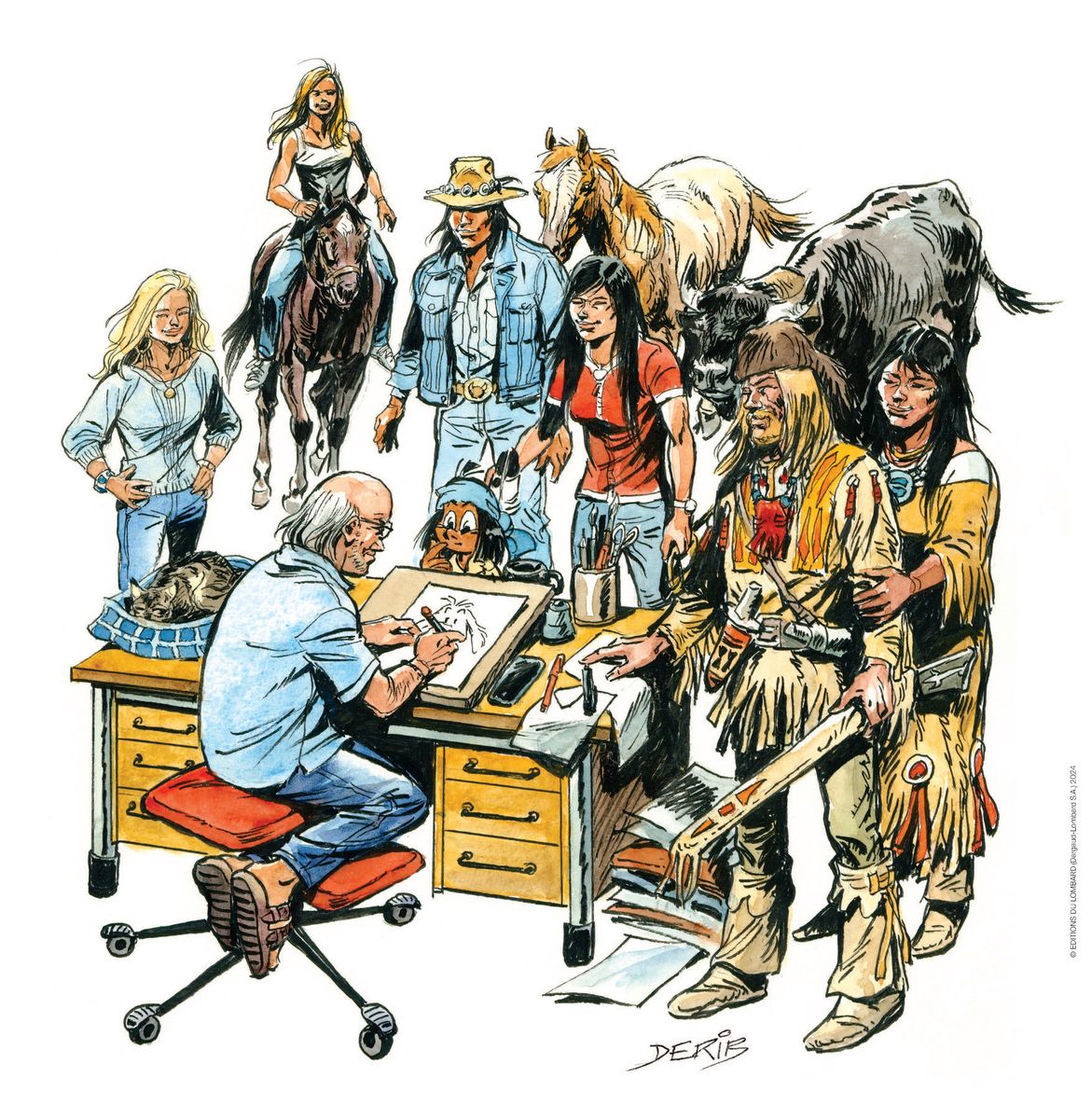 Derib, une vie en BD célébrée à travers Carouge