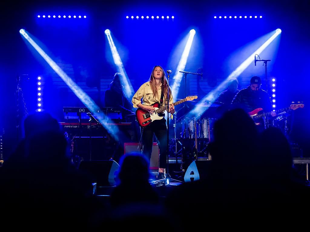 La chanteuse Sophie Hunger pendant le concert «Back on Tour» lundi soir à Lausanne.