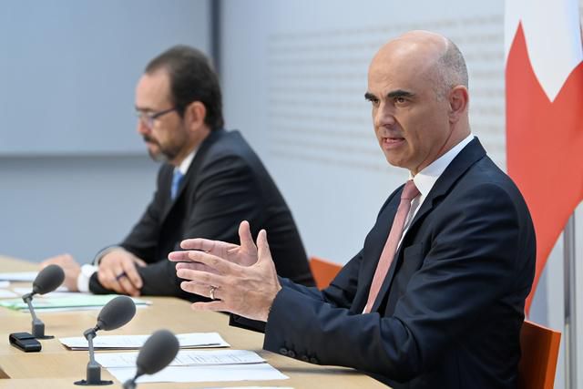 Alain Berset avec Pascal Strupler