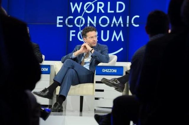 Le chef de l'Eurogroupe Jeroen Dijsselbloem samedi 25 janvier à Davos.