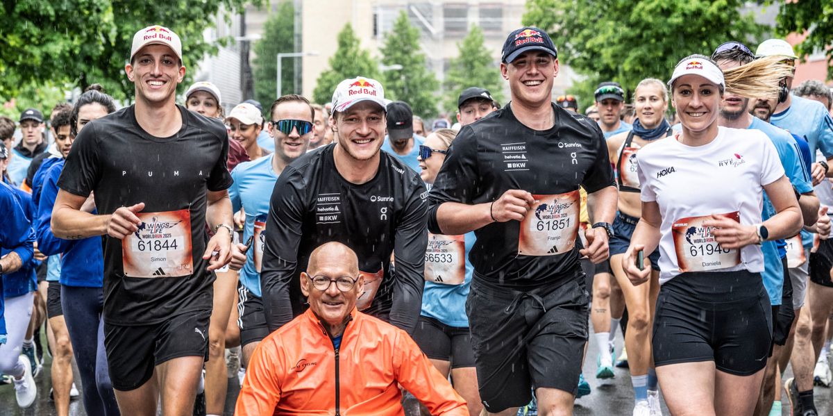 Wings for Life: Franjo von Allmen and Marco Odermatt are running