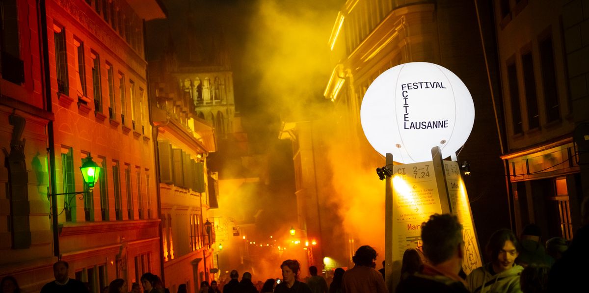 Ambiance au festival de la Cité à Lausanne.