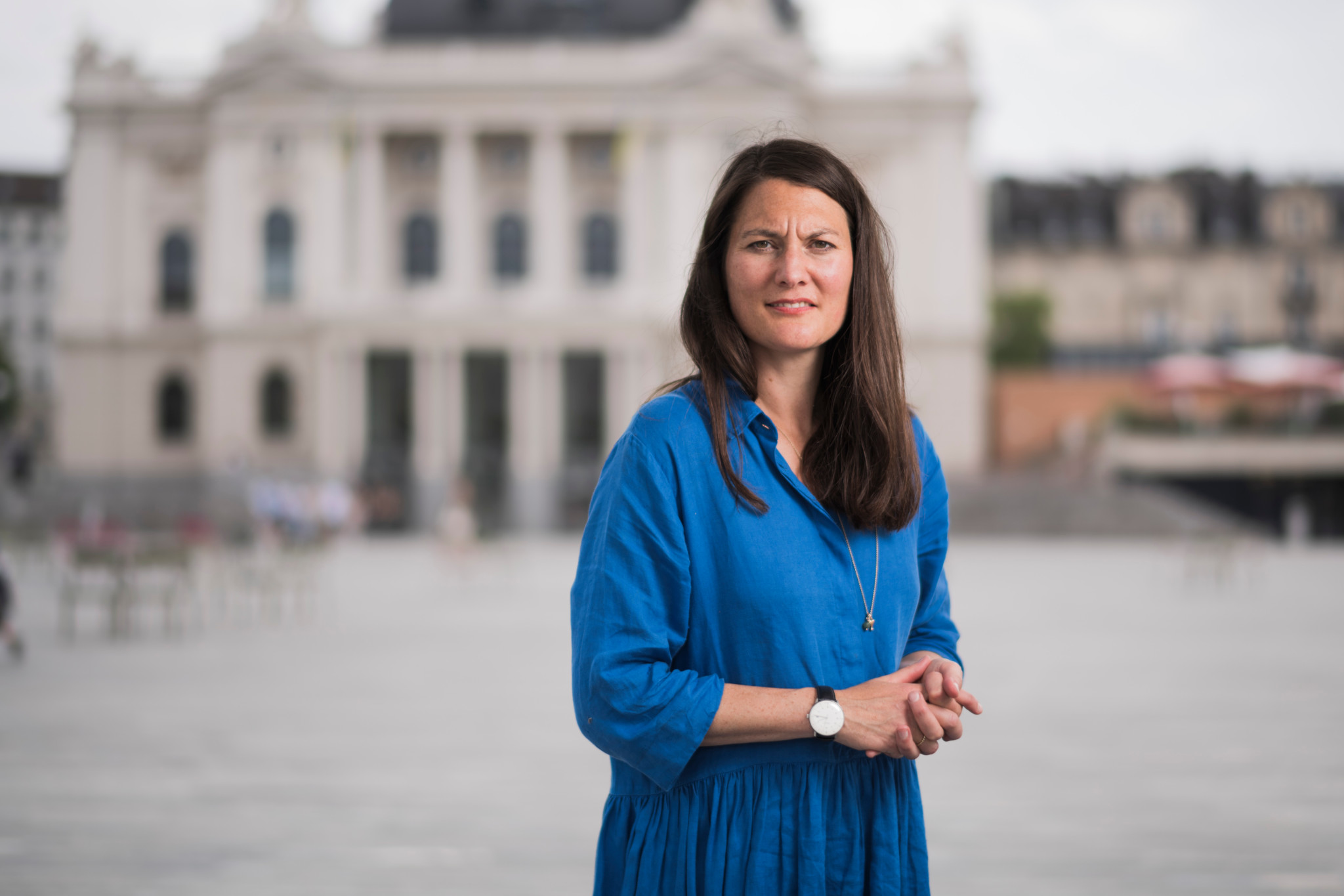 Portrait von Nationalraetin Tiana Angelina Moser, fotogarfieert auf dem Stadelhoferplatz und dem Sechselaeutenplatz.
21.06.2022
(URS JAUDAS/TAGES-ANZEIGER)