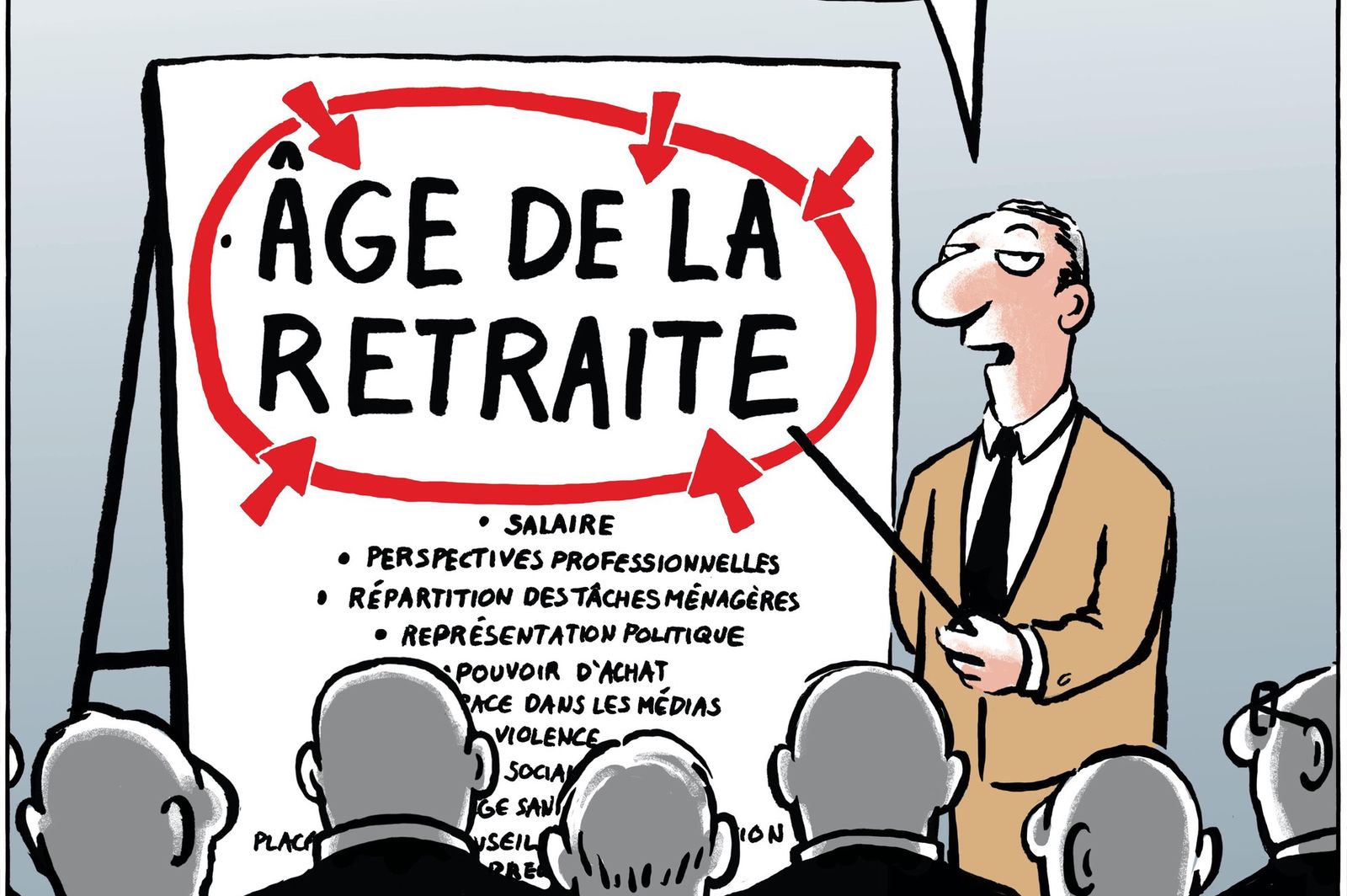 dessin paru dans "24heures", Suisse