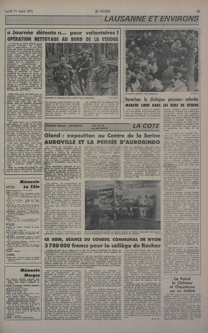 Il y a cinquante ans, un premier marché paysan naissait à Renens