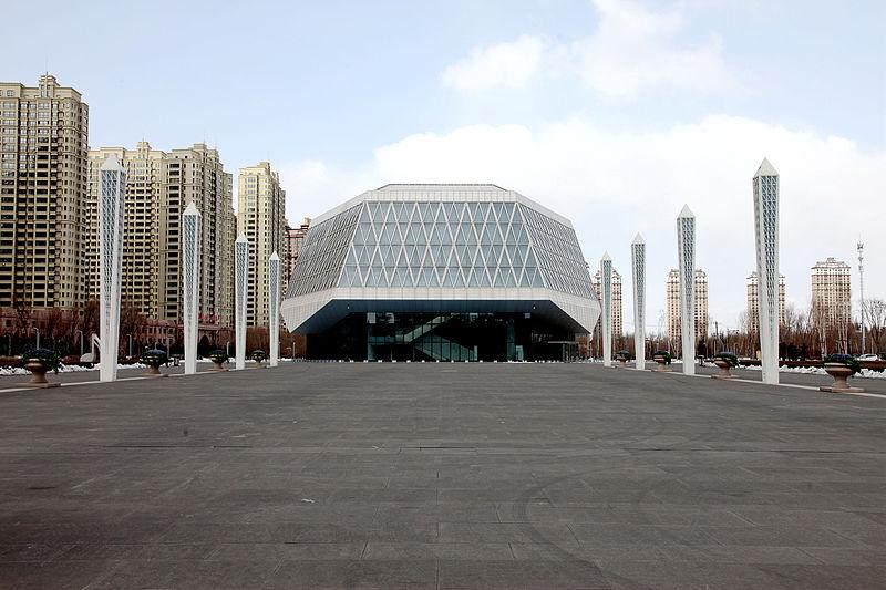 La salle de concert de HArbin, en Chine.