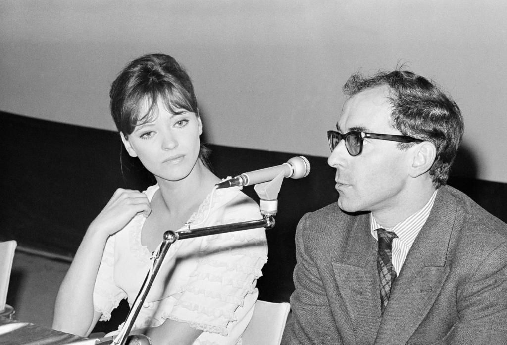 Anna Karina et Jean-Luc Godard à Venise, le 31 août 1965.