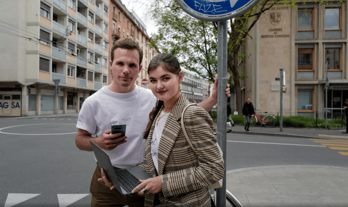 Le couple d’influenceurs genevois Elvira et Charles Legrand.