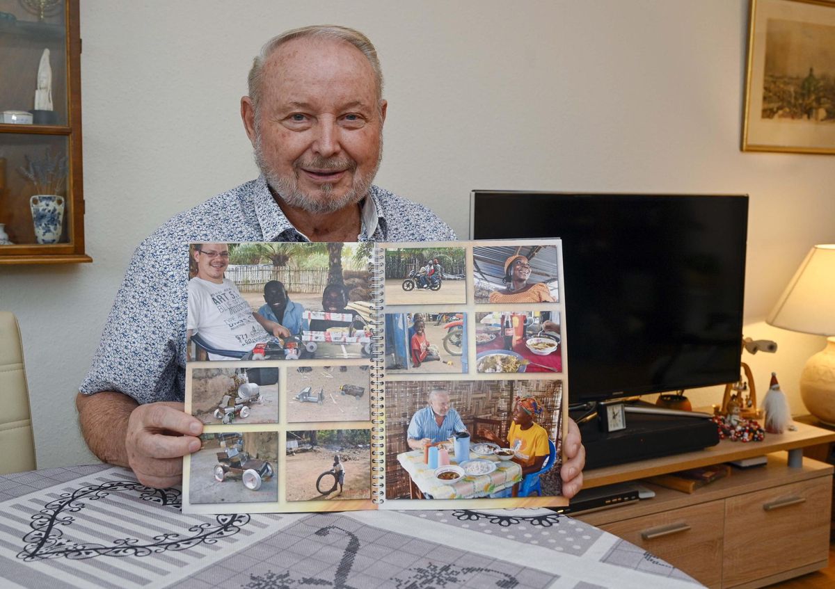 Le Glandois Harald Pfeiffer, 80 ans, revient de Sierra Leone où il aide les autochtones dans le domaine de la santé et de l’éducation.