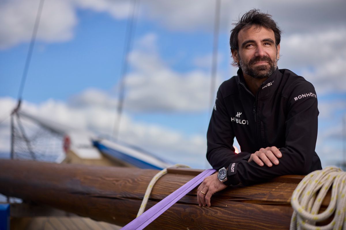 Le navigateur genevois Alan Roura, ici sur la Neptune.