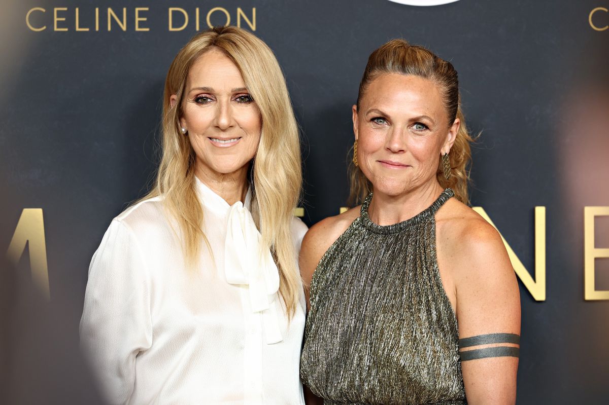 NEW YORK, NEW YORK - JUNE 17: (L-R) Céline Dion and Irene Taylor attend the "I Am: Celine Dion" New York special screening at Alice Tully Hall on June 17, 2024 in New York City. (Photo by Cindy Ord/Getty Images)