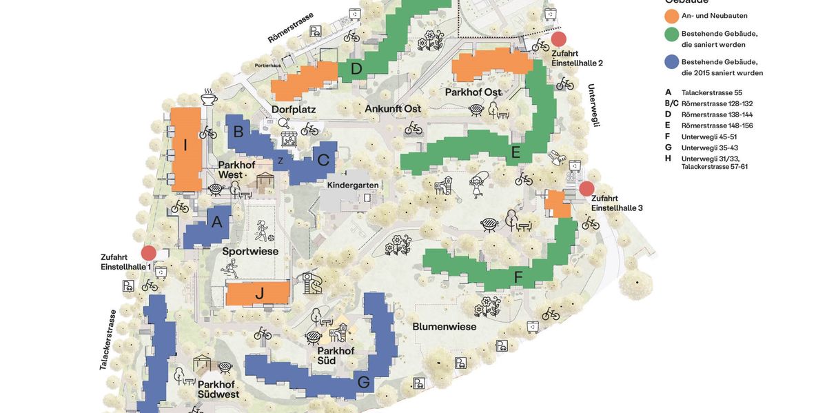 80 New Apartments Planned for Winterthur with Building Renovations Ahead