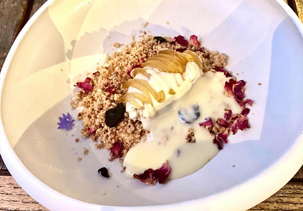 La version gastronomique de Rafael Rodriguez, à l’Auberge de l’Abbaye de Montheron.