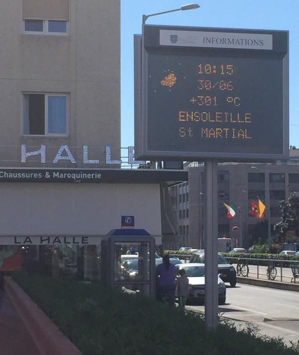 Depuis quelques jours, il indique des températures plutôt... affolantes!
