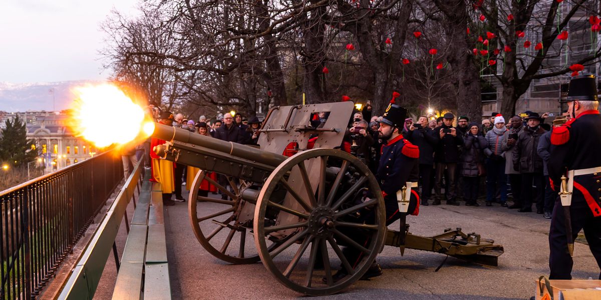 Gen&egrave;ve: coups de canon pour f&ecirc;ter l&rsquo;ind&eacute;pendance de 1813