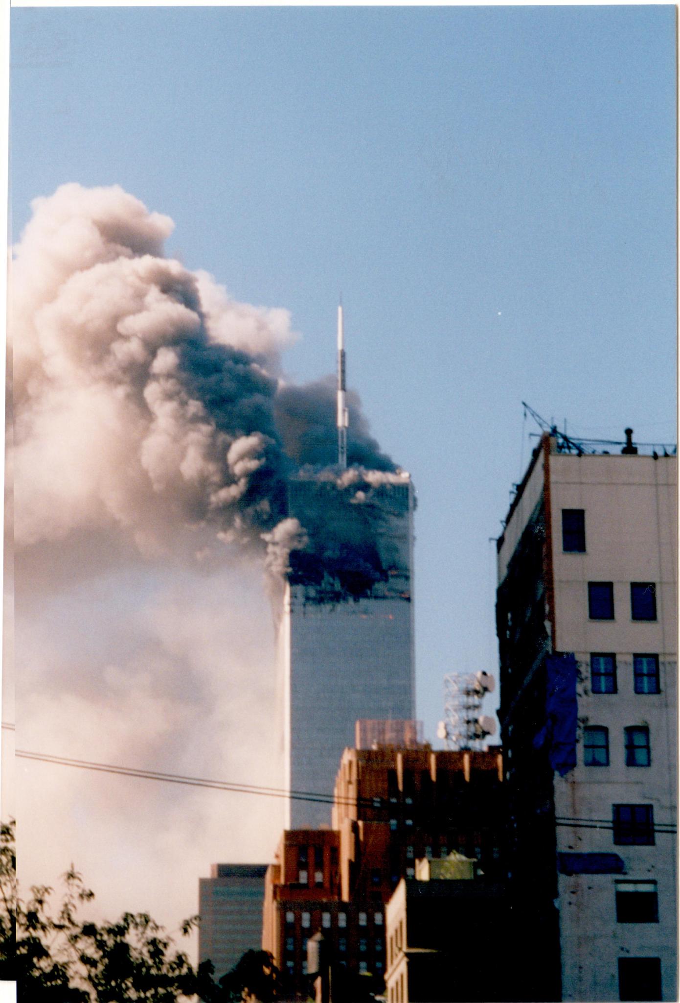 Les deux Romands ont immortalisé les attentats sur les deux tours du World Trade Center depuis Canal Street.