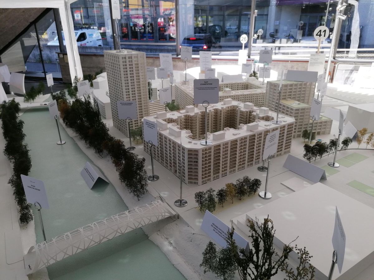 La maquette du futur quartier des Vernets est à voir au pavillon Sicli, dès aujourd’hui. Une présentation a lieu mercredi.