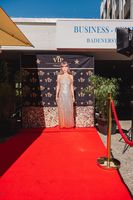 Taylor Swift stood at the VIP entrance to welcome everyone in person — but unfortunately, it was just a cardboard cutout.