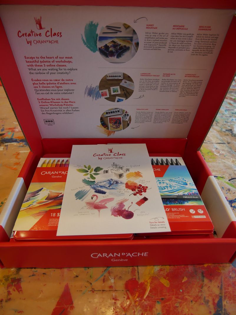 La Creative Box. Ce coffret signé Caran d’Ache accompagne la Creative Class.