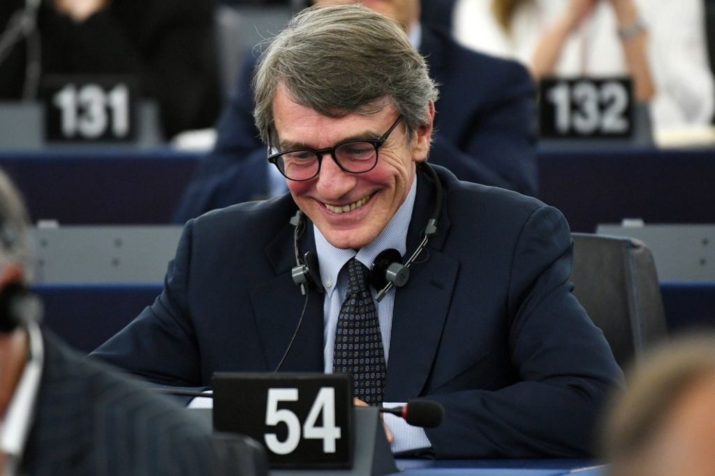 David Sassoli président du Parlement européen