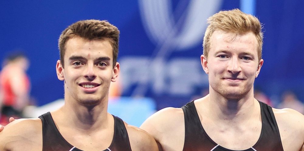 Dominik Tamsel (links) und Tim Randegger wurden im Turnverein Wädenswil gemeinsam gross. Heute sind beide Teil der Schweizer Nationalmannschaft