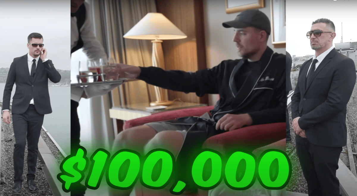 En avril dernier, Jimmy Donaldson, alias Mr Beast, était à Genève pour le tournage de sa dernière vidéo.  L’Américain compte plus de 176 millions d’abonnés sur YouTube.