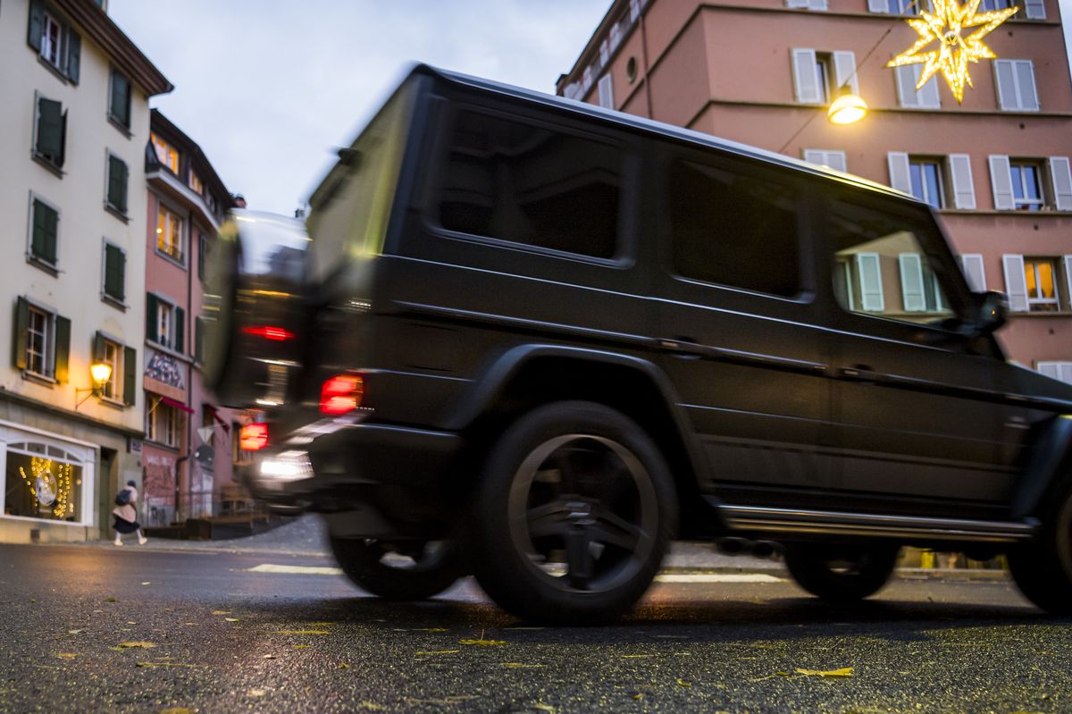 Un SUV roule sur la rue Centrale le jeudi 28 novembre 2019 à Lausanne.
