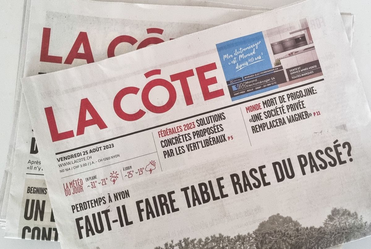 Le journal basé à Nyon traverse une situation délicate.