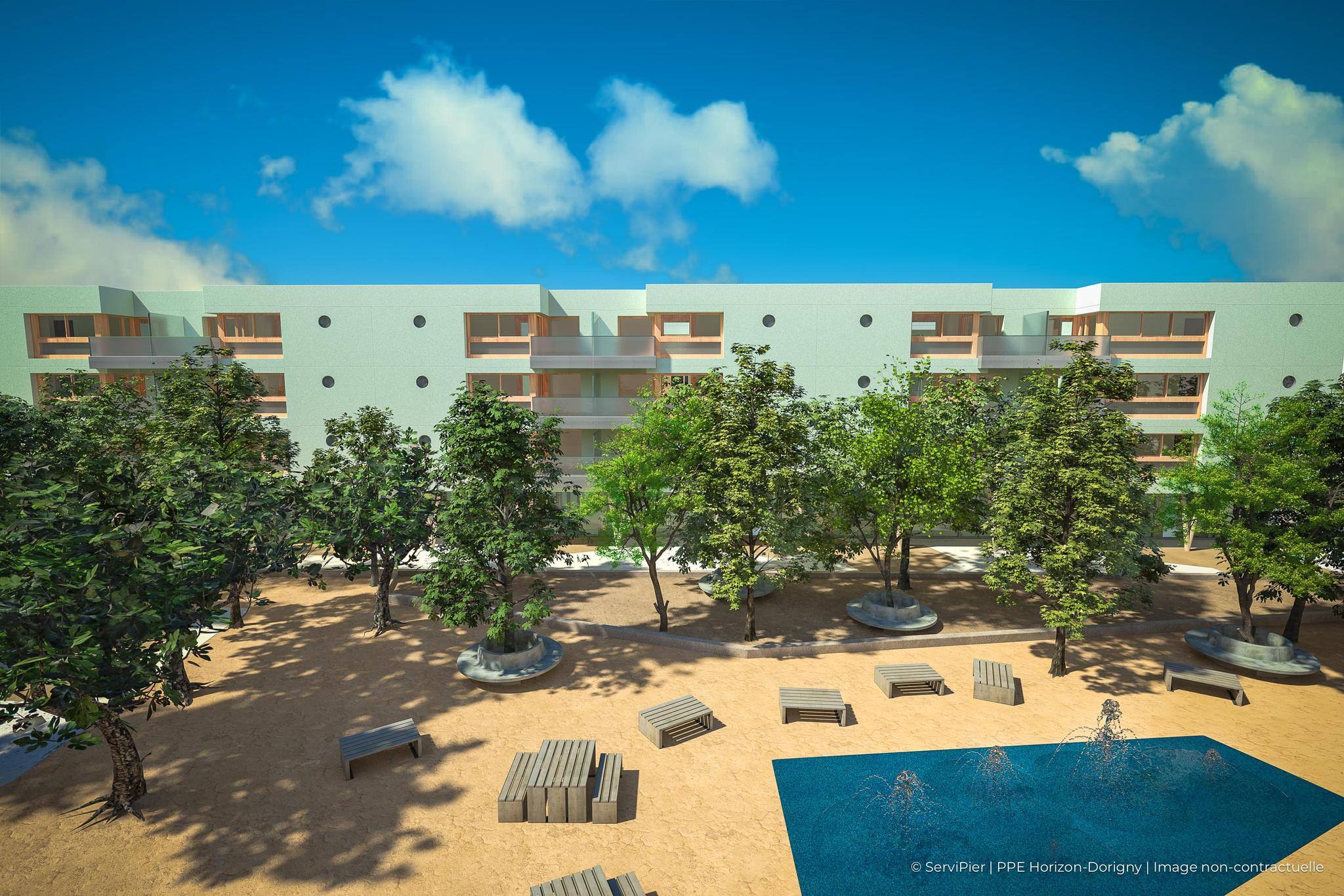 Les premières images de synthèse du quartier montrent les places arborisées promises par les porteurs du projet.